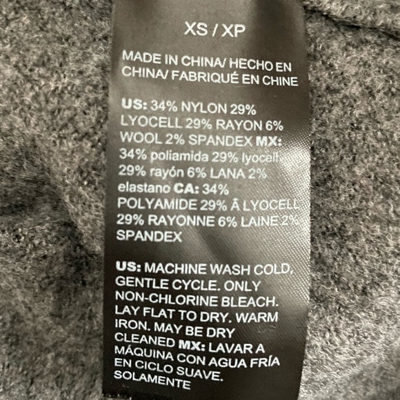 WHBM Gray V-Neck Sweater with Ruffle Neckline Size XS - Picture 8 of 8